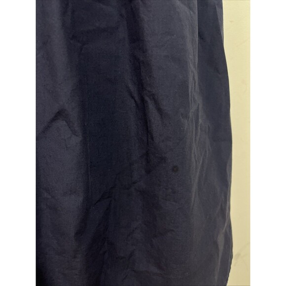 Alex Mill Kelsey Paper Poplin Short Sleeve Shirtdress In Navy Blue Midi Large - Picture 9 of 9